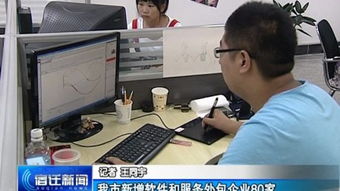 我市软件与服务外包产业蓬勃发展，新增企业80家